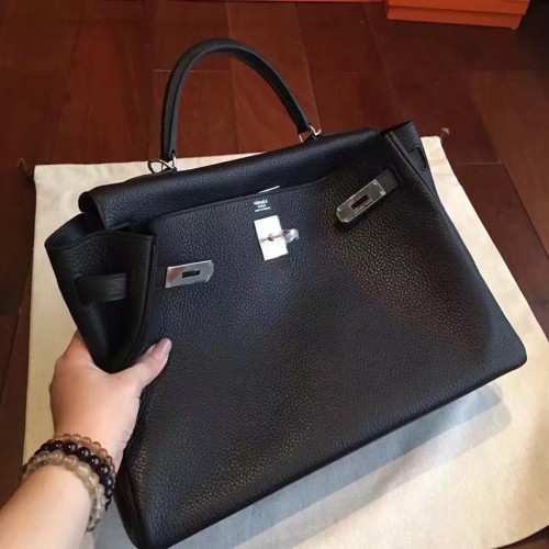 hermes kelly black togo leather